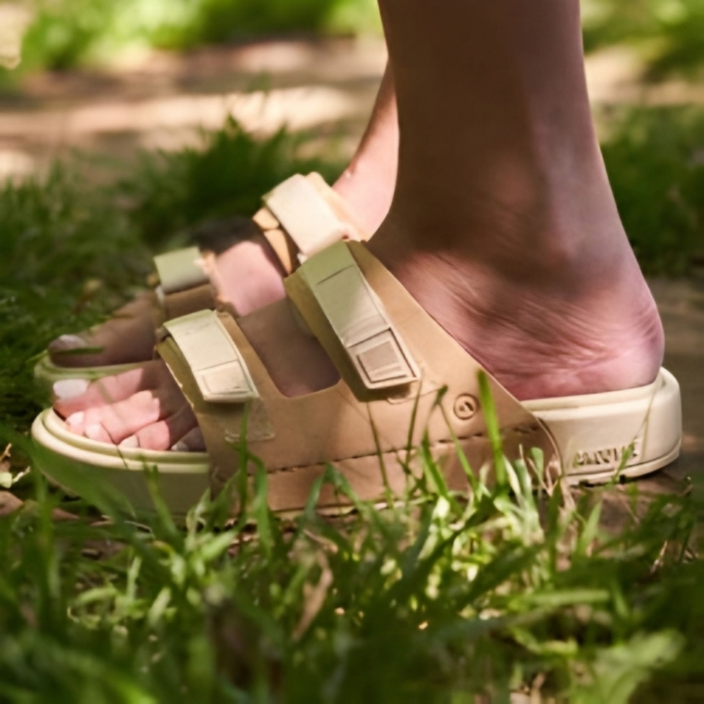 Anodyne Tan Adjustable Two Strap Sandal - Picture 13 of 13